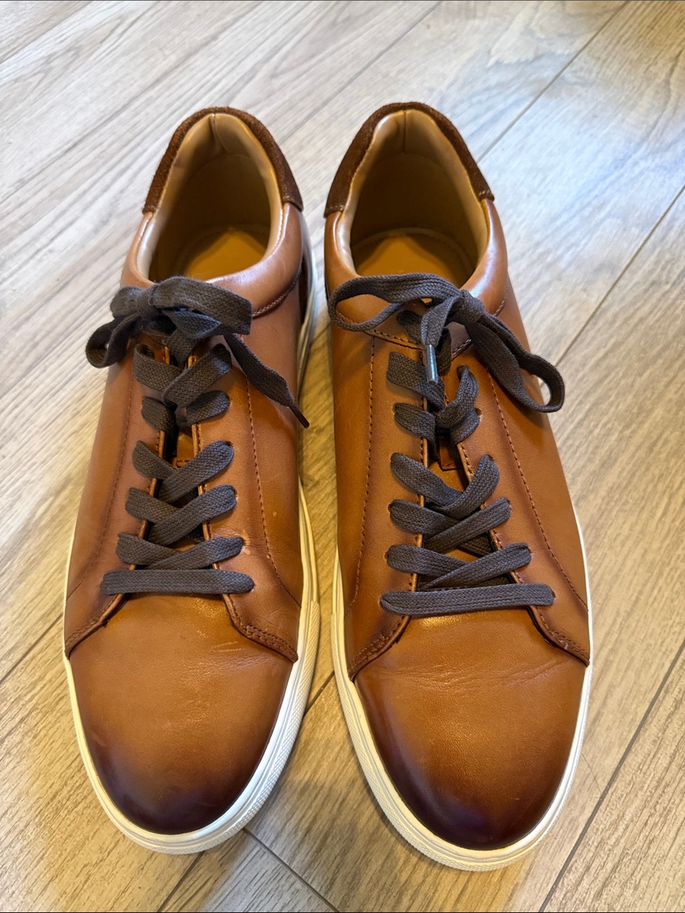 Nordstrom NOJACE leather Ortholite Lace-up suede sneakers size 11